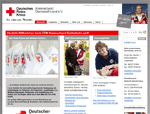 Tablet Screenshot of drk-darmstadt-land.de